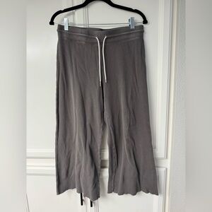 Mate The Label Gray Wide-Leg Pants with Drawstring